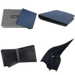 FURLA フルラ レザー 折財布 札入れ PMMRPAK4M1900ZNHD ブルー 未使用 aq3836