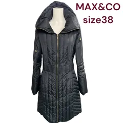 美品　MAX&CO 天然羽毛　ダウン　ジャケット　ロング　コート　38、M マックスアンドコー M4L013のサムネイル