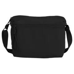 ☆ ブラック ☆ トラックラインスクエアショルダー L.R.M バッグ RK-1085 ショルダーバッグ ショルダーバック 斜めがけバッグ ミニショルダーバッグ 大容量 小さめ レディース メンズ おしゃれ シンプル 無地 ライン 通勤 通学