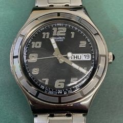電池交換済889 swatch IRONY スウォッチ QZ 腕時計 デイデイト - メルカリ