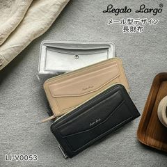 ☆2025年7月入荷 LegatoLargo レガートラルゴ メール型 デザイン 長財布 財布 ラウンドファスナー コの字チャック 大収納 大開き 見やすい キャロットカンパニー 新札 折らない おしゃれ かわいい レトロ さいふ  一粒万倍日 開運 買い替え