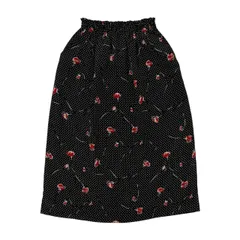 INGEBORG インゲボルグ 花柄 ドット柄 総柄 ロング タイトスカート /ブラック/レディース/ピンクハウス