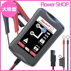 【大特価】LST 6Vと12V用バッテリー充電器 バッテリーチャージャー 不良バッテリー識別 72時間充電保護 トリクルチャージ 5-40Ah用 自動車&バイク用 全自動5ステージ充電 LED表示 逆接続＆ショート＆過充電＆過電流保護