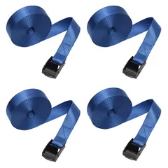 荷締 梱包 ベルト バンド 多用途 固定ベルト ラッシングベルト タイダウンベルト 地震 災害 対策 (ブルー, 長さ５m) [ブルー] [長さ５m]