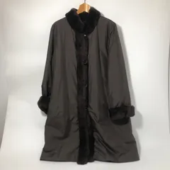 【ファーコート　レッキスラビット　シルク　ボリューム感　くすみカラー　古着】 ファーコート レッキスラビット シルク ボリューム感 くすみ