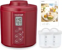 2025年最新】tanica 温度調節（25～70℃） タイマーブザー付ヨーグルト  