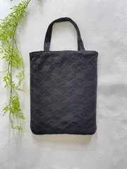 超重宝！着物リメイク　トートバッグ　黒留袖　ブラックフォーマル　帯　彩の音