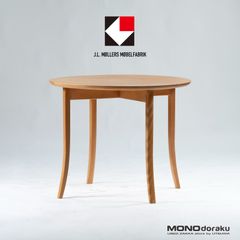 ダイニングテーブル JLモラー J.L.MOLLER ラウンドテーブル ビーチ材 φ90 無垢材 北欧 デンマーク製 ナチュラルモダン カフェテーブル 円形テーブル コンパクト