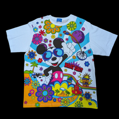 ディズニー　ｔシャツ　ミッキー　ｔシャツ　whatfun　総柄　花柄　スペースマウンテン　タワーオブテラー