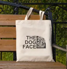【 The Dog Face Canvas tote bag / ドッグフェイス キャンバストートバッグ 】 『 Golden Retriever / ゴールデン・レトリーバー 』-55 うちの子グッズ ペットグッズ 犬用品 わんちゃんグッズ ギフト