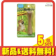dogrin 犬用 かみかみ竹の粉ボーン ハードタイプ Sサイズ 1本入 (TK-01) 5個セット まとめ売り