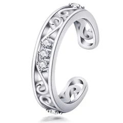 イヤーカフ レディース メンズ 金属アレルギー対応 フェイクピアス SK.Whiee ジルコニア 「愛の誓い」 シルバー925 イヤリング シンプル 片耳用 大人 男女兼用 ペア アクセサリー プレゼント 誕生日 記念日 普段使い アラベスク柄 唐草 透かし