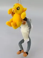 【中古】バッジ・ビンズ シンバ＆ラフィキ ぬいぐるみバッジ 「ライオン・キング」 ディズニーリゾート限定