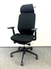 【2017年製】オカムラ　シルフィー　エクストラハイバック　可動肘　ハンガー付き　ヘッドレスト　黒　ブラック　デスクチェア　OAチェア　ゲーミングチェア　在宅　テレワーク