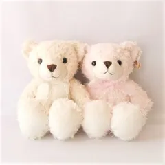 トス用ぬいぐるみ かわいい くまぬいぐるみ テディベア ハッピーセレブレーションベアＬ アイボリー ＆ピンク
