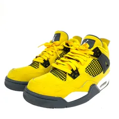 NIKE ナイキ AIR JORDAN 4 RETRO GS 表記サイズ:24cm ミッドカットスニーカー 408452-700   イエロー レディース / 240001163862