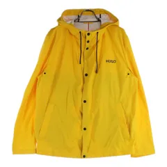 HUGO BOSS (ヒューゴボス) ロゴプリント フーデッド ファブリックジャケット イエロー 50426735のサムネイル