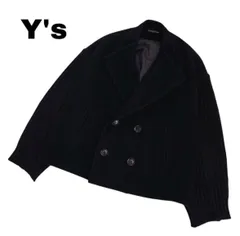 【Y's/Yohji Yamamoto】異素材ウールコート　1のサムネイル