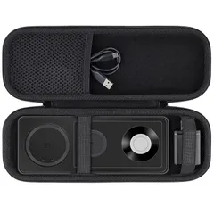 【在庫セール】（ケースのみ）Anker MagGo Wireless Charging Station (3-in-1 Pad) Qi2対応 マグネット式 ワイヤレス充電ステーション専用収納ケース，ブラック-Khanka