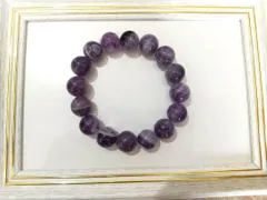 〇ドッグティースアメジスト〇天然石パワーストーンブレスレット　珠12mm