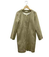 ラウンジドレス スエードノーカラーハーフコート アウター ジャケット レディース SIZE S loungedressのサムネイル