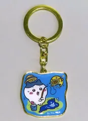 【中古】キーホルダー ハチワレ(琵琶湖) ご当地ダイカットキーホルダー 「ちいかわ なんか小さくてかわいいやつ」 滋賀限定