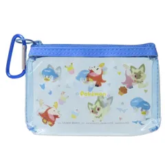 【メール便】ポケットモンスター クリアポーチ カラビナ付きミニポーチ ニャオハ ホゲータ クワッス ポケモン カミオジャパン 小物入れ キャラクター グッズ 