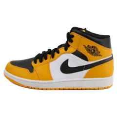 NIKE (ナイキ) AIR JORDAN 1 MID TAXI エアジョーダン 1 タクシー ミッドカットスニーカー イエロー/ブラック 554724-701 US10/28cm