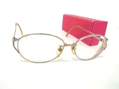 BALENCIAGA バレンシアガ BB-1055 度入り メガネ 眼鏡 めがね レディース ピンクゴールド系 DJ2814のサムネイル