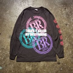 Weber × Battle Royale  long sleeve T shirt M ウェーバー バトルロワイアル ヴィンテージ加工ロンT