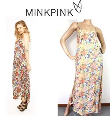 アウトレット品半額 MINK PINK ミンクピンク ジョーゼット マキシドレス MP26721 サイズ M