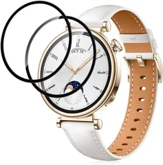 2枚 huawei watch GT4 GT5 GT5 PRO 41mm 42mm 46mm フィルム 3D曲面カバー 全面保護 保護フィルム PET複合材 アクセサリー 画面保護 スマートウォッチ