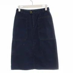 アーペーセー A.P.C. 台形スカート ロング デニム スリット 36 S 青 ブルー /TR33のサムネイル