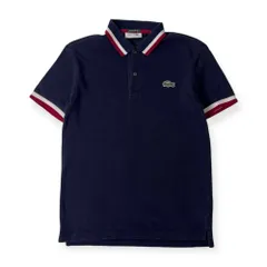 タグ付き未使用　LACOSTE ストレッチポロシャツ　ネイビー　ペルー製　38 タグ付き未使用 LACOSTE ストレッチポロシャツ ネイビー ペルー製 38