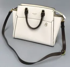 【中古】バッグ オフホワイト クリアポケット付きトートバッグ(推し事バッグ)