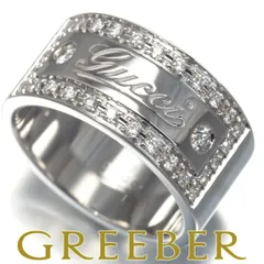 Y112111)GUCCI グッチ アイコンプリント ダイヤ リング #10