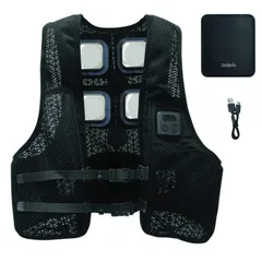 【 2025年夏 新作 フルセット】 大進 冷暖切替えベスト ペルチェ 素子 4個 最強 フリーサイズ 大きいサイズ モバイル バッテリー 付き 涼しい 暑さ対策 冷却ベスト 冷感 服 ベスト クールベスト 作業服 作業着 メンズ セット ペルチェベスト