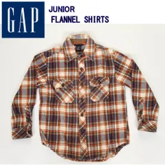 GAP USED JUNIOR FLANNEL SHIRT Kids Osyare Check Shirts ギャップ ジュニア ネルシャツ ユーズド ベーシック ジュニア 子供用【ギヤップ カワイイ チェックシャツ リラックス】