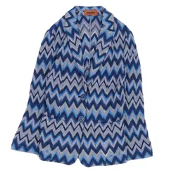 極美品 ミッソーニ MISSONI ニット ジャケット カーディガン 総柄 コッのサムネイル