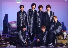 【中古】クリアファイル なにわ男子 A4オリジナルクリアファイル(メンバー絵柄C/一部座り・背景紫) 「CD The Answer/サチアレ 通常盤」 先着購入特典