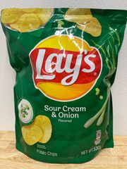 在庫処分　Lay's レイズ　サワークリーム & オニオン ポテトチップス 530g
