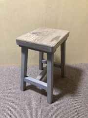 天然古材　ハンドメイド　角形グレースツール