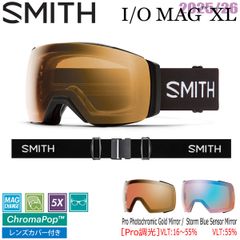 25-26 スミス アイオーマグXL SMITH I/O MAG XL BLACK CP PRO PHOTOCHROMIC GOLD MIRROR CP STORM BLUE SENSOR MIRROR スキー スノーボード ゴーグル 25-26-GG-SMT