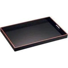 煎茶道具 螺鈿象嵌 脇取り盆 長盆 54cm 通販販売【茶道具】脇引盆 1組 （樹脂製 本漆） *脇取盆*長盆*