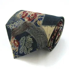 ジバンシィ ブランド ネクタイ 総柄 花柄 PO  メンズ ネイビー GIVENCHY 【中古】