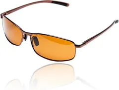 valeria ヴァレリア ハイエンド 偏光 サングラス スプリングヒンジ メタルフレーム(ブラウン)