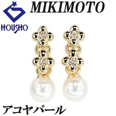 ミキモト アコヤ真珠 ブローチ K18イエローゴールド MIKIMOTO ピン  
