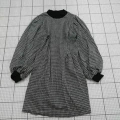 ◇ ⊇ WEGO チェック柄ワンピース ブラック系 Fサイズ レディース E  【1508250039416】