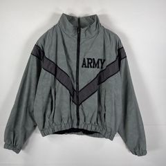古着 00’s/00年代 US.ARMY  ミリタリージャケット フィットネスジャケット リフレクター IPFU  グレー メンズ