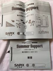 💖大人気！中学受験　算数サマーサポートサピックス　小学6年　1〜16 解答付
